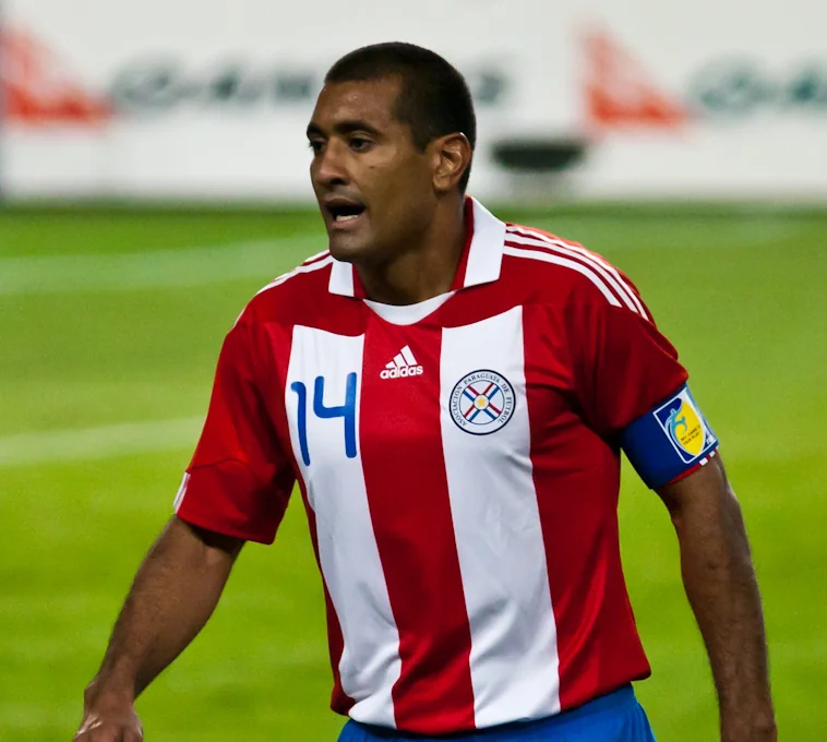 Paulo Da Silva con la camiseta de la Selección Paraguaya